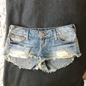 Low rise true religion shorts
